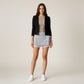 Lace-Trim Wrap Athletic Skort with Built-In Shorts and Layered Mesh Detail for Soft Feminine Active Style