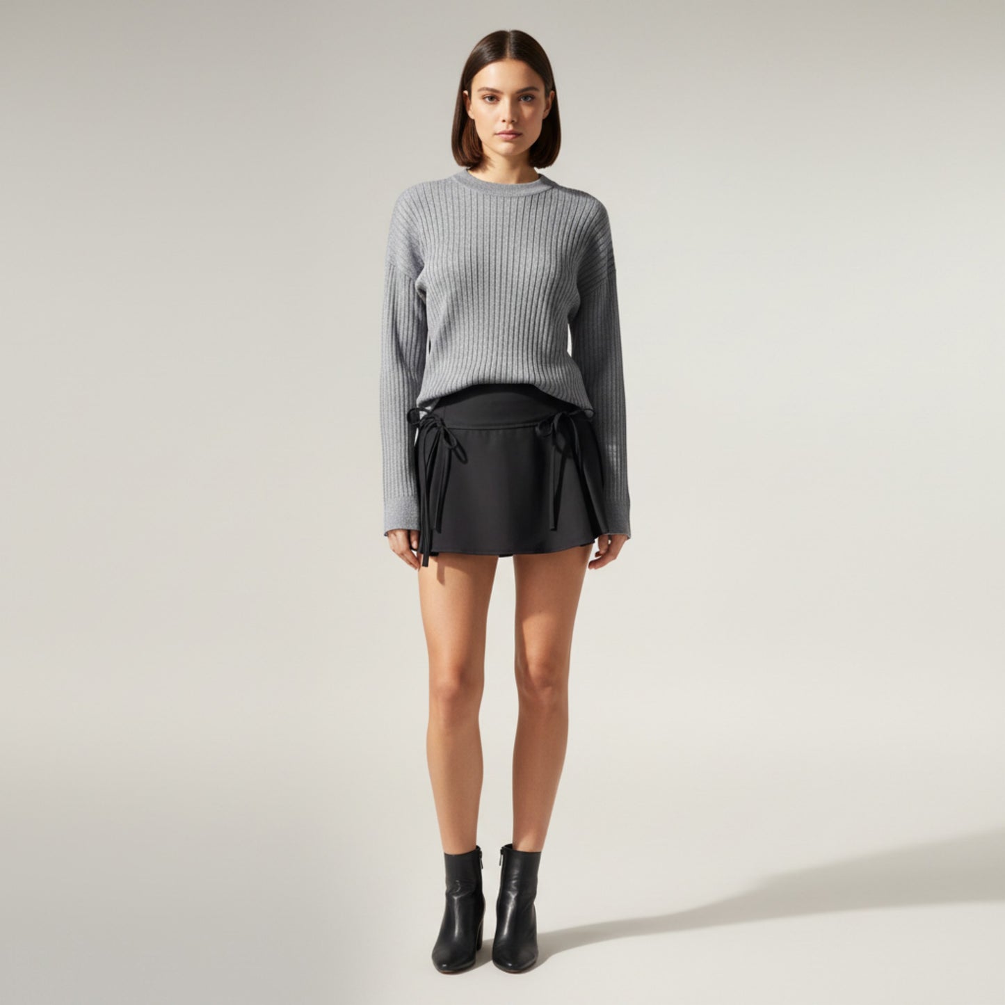 Side-Tie Pleated Athletic Skort with Built-In Shorts and Smooth Stretch Fabric for Active Everyday Comfort