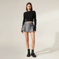 Side-Tie Pleated Athletic Skort with Built-In Shorts and Smooth Stretch Fabric for Active Everyday Comfort