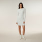 Long Sleeve Ribbed Knit Mini Dress with Contoured Textured Paneling and Stretch Fit for a Flattering Silhouette