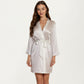 Satin Short Robe with Wrap Front Design and Adjustable Tie Waist in Smooth Lightweight Silky Fabric