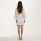 Satin Short Robe with Wrap Front Design and Adjustable Tie Waist in Smooth Lightweight Silky Fabric