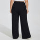 High Waist Wide Leg Lounge Pants with Soft Stretch Fabric Relaxed Fit and Flowing Full Length Design