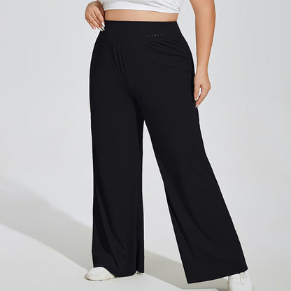High Waist Wide Leg Lounge Pants with Soft Stretch Fabric Relaxed Fit and Flowing Full Length Design