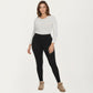 Plus Size High Waist Fleece Lined Leggings with Smooth Stretch Fabric and Full Length Fit