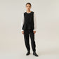 Sleeveless Button Front Vest with Adjustable Waist Tie