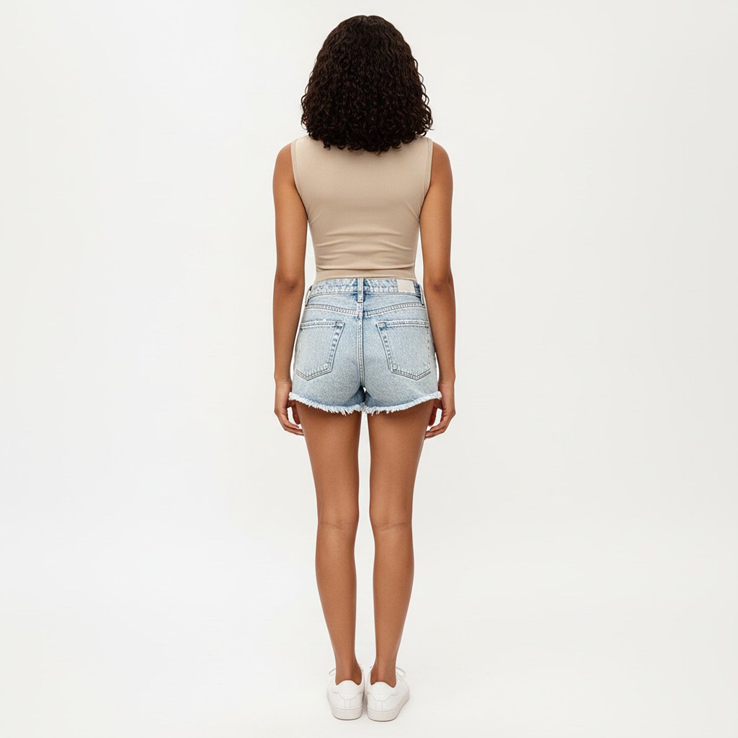 Sleeveless Ribbed Knit Bodysuit with Mock Neck Fitted Silhouette