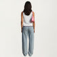 Sleeveless Knit Button Front Top with Contrast Trim Detail