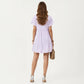 Short Sleeve V Neck Tiered Mini Dress with Gingham Pattern
