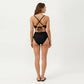 2-Piece Bikini Set with Triangle Bralette Top Scalloped Trim and High Rise Tie Side Bottom