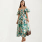 Off Shoulder Maxi Dress with Smocked Bodice and Tiered Skirt