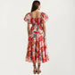 Off Shoulder Maxi Dress with Smocked Bodice and Tiered Skirt