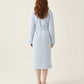 Plush Textured Long Robe with Shawl Collar Tie Waist Belt Soft Warm Full Length Bathrobe
