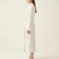 Plush Long Robe with Faux Fur Trim Shawl Collar Tie Waist Belt Textured Soft Warm Robe