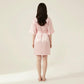 Satin Wrap Robe with Self Tie Waist Belt Short Sleeve Silky Smooth Lightweight Robe