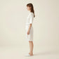 Satin Wrap Robe with Self Tie Waist Belt Short Sleeve Silky Smooth Lightweight Robe