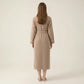 Long Plush Robe with Shawl Collar Tie Waist Belt Front Pockets Soft Fleece Robe