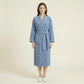 Long Plush Robe with Shawl Collar Tie Waist Belt Front Pockets Soft Fleece Robe