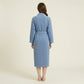 Long Plush Robe with Shawl Collar Tie Waist Belt Front Pockets Soft Fleece Robe