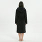 Plush Hooded Long Sleeve robe with Textured Fleece Fabric Adjustable Waist Tie Wrap Design