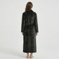 Plush Shawl Collar Long Bathrobe with Full Length Wrap Design Adjustable Waist Tie
