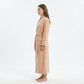 Plush Long Sleeve Wrap Bathrobe with Waist Tie Belt and Front Patch Pockets