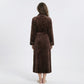 Plush Long Sleeve Wrap Bathrobe with Waist Tie Belt and Front Patch Pockets