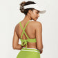 2-Piece Set Contrast Trim Bikini Top with High Waisted Bottom Swim Set