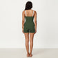 2-Piece Set Color Block Tankini Top with Boyshort Bottom Swim Set