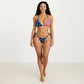 2-Piece Halter Bikini Set with Patriotic Print and Tie Side Bottom