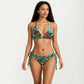 2-Piece Halter Bikini Set with Tropical Print and Tie Side Bottom