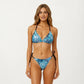 2-Piece Printed Triangle Bikini Set with Adjustable Straps and Side Tie Bottom
