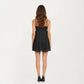 Spaghetti Strap Babydoll Mini Dress with Sweetheart Neckline Flowy A-Line Silhouette