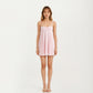 Spaghetti Strap Babydoll Mini Dress with Sweetheart Neckline Flowy A-Line Silhouette