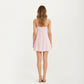 Spaghetti Strap Babydoll Mini Dress with Sweetheart Neckline Flowy A-Line Silhouette