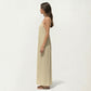 Sleeveless Spaghetti Strap Maxi Dress with Flowing Relaxed Silhouette Lightweight Fabric