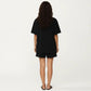 2-Piece Set Oversized Short Sleeve Crew Neck Pajama Top with Relaxed Fit Shorts Sleepwear Set