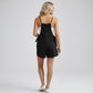 Maternity Sleeveless Tie Side Romper with Adjustable Straps Loose Fit Soft Stretch Jumpsuit