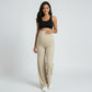 High Waist Maternity Wide Leg Pants with Over Belly Panel Soft Stretch Lounge Pants