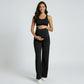 High Waist Maternity Wide Leg Pants with Over Belly Panel Soft Stretch Lounge Pants