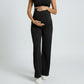 High Waist Maternity Wide Leg Pants with Over Belly Panel Soft Stretch Lounge Pants