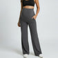 High Waist Maternity Wide Leg Pants with Over Belly Panel Soft Stretch Lounge Pants