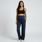 High Waist Maternity Wide Leg Pants with Over Belly Panel Soft Stretch Lounge Pants