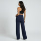High Waist Maternity Wide Leg Pants with Over Belly Panel Soft Stretch Lounge Pants