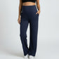 High Waist Maternity Wide Leg Pants with Over Belly Panel Soft Stretch Lounge Pants