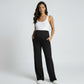 High Waist Maternity Wide Leg Pants with Over Belly Panel Stretch Loose Fit Lounge Pants