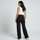 High Waist Maternity Wide Leg Pants with Over Belly Panel Stretch Loose Fit Lounge Pants