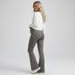 High Waist Maternity Flare Pants with Over Belly Panel Stretch Fitted Bootcut Lounge Pants