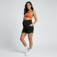 Maternity Athletic Shorts with Over Belly Panel Built In Liner Stretch Workout Shorts