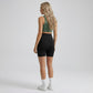 High Waist Maternity Bike Shorts with Over Belly Panel Smooth Stretch Activewear Shorts